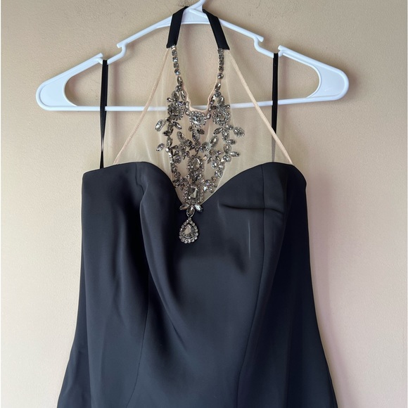 NEW Ann Taylor Black Dress Embellished JeweledHalter 327253 Formal/CocktailSmall - Picture 9 of 16
